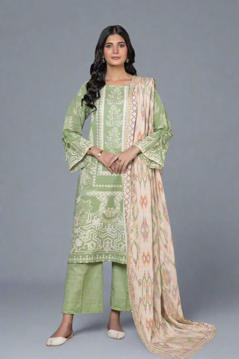 3PC Printed Unstitched Khaddar Suit KKH-2929 Printed KHAS STORES