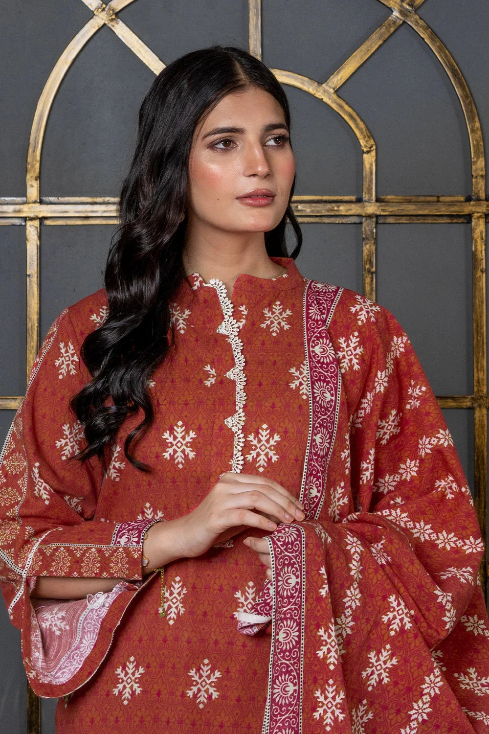 3PC Printed Unstitched Khaddar Suit KKH-2933 Printed KHAS STORES