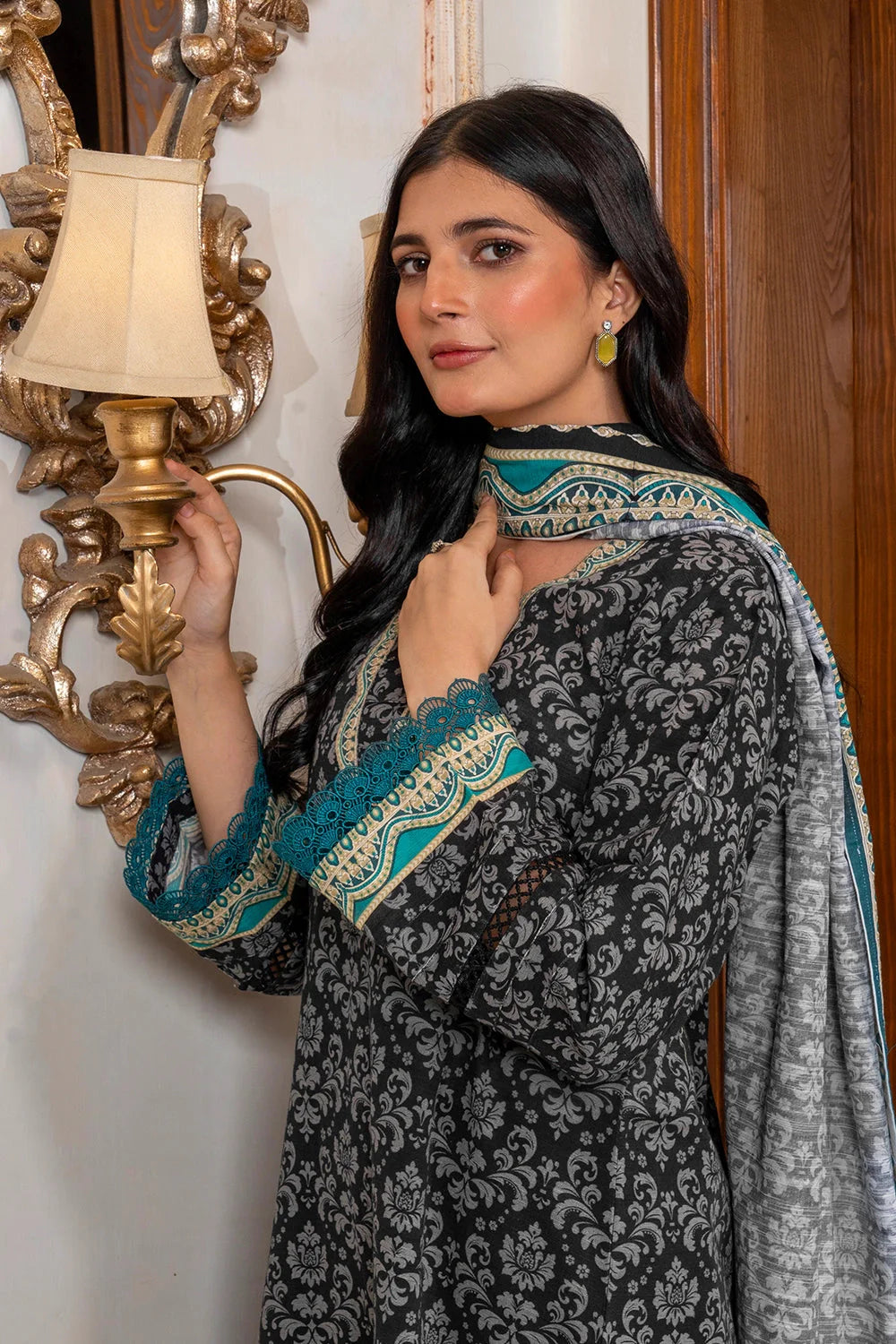 3PC Printed Unstitched Khaddar Suit KKH-2934 Printed KHAS STORES