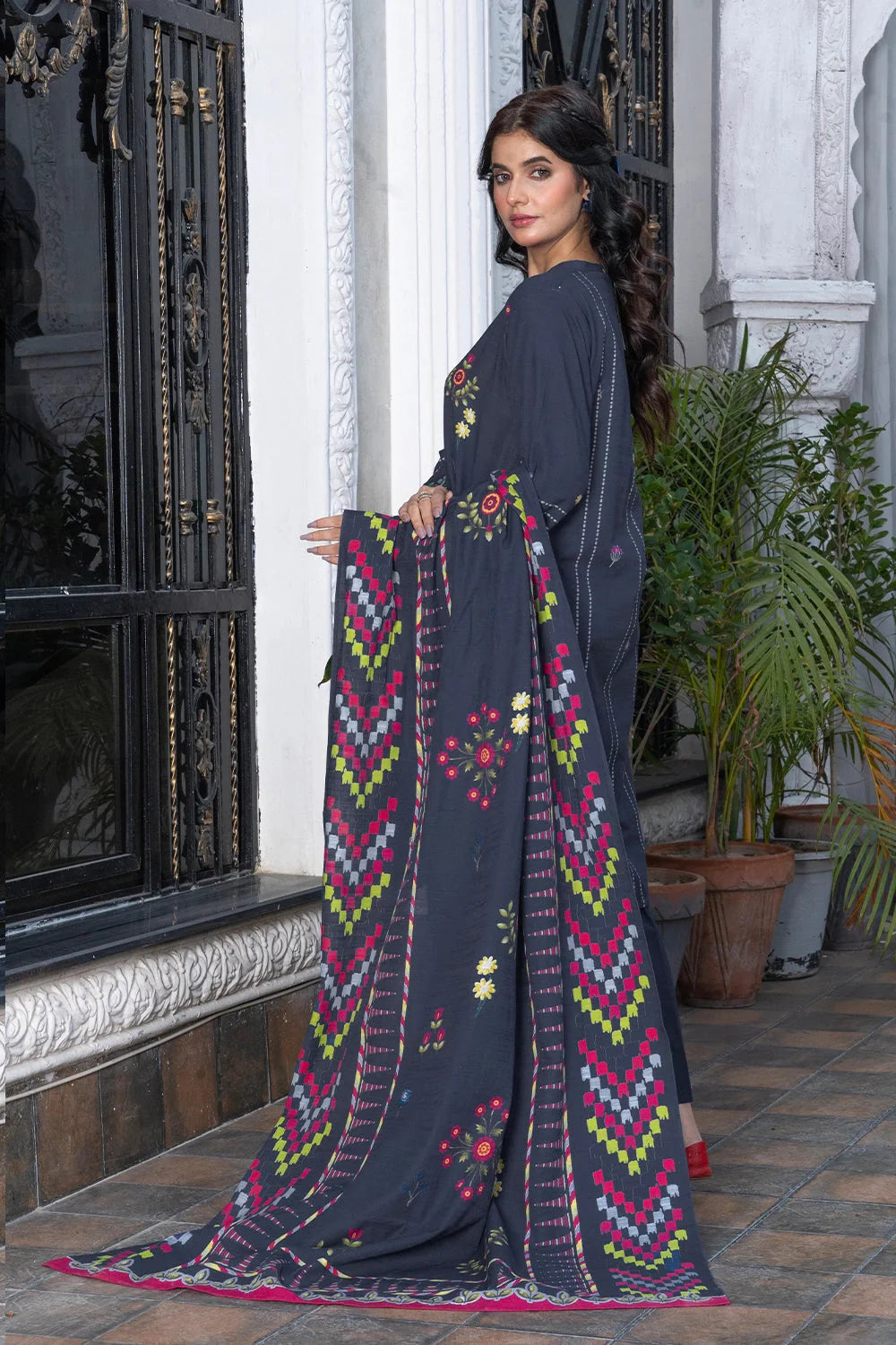 3PC Printed Unstitched Khaddar Suit KKH-3012 Printed KHAS STORES