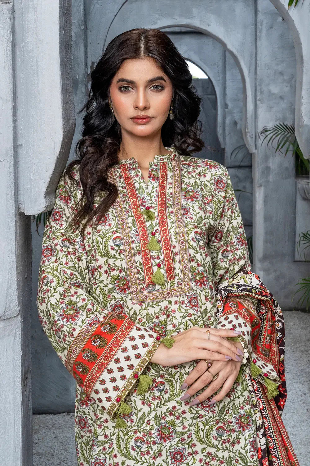 3PC Printed Unstitched Khaddar Suit KKH-3022 Printed KHAS STORES