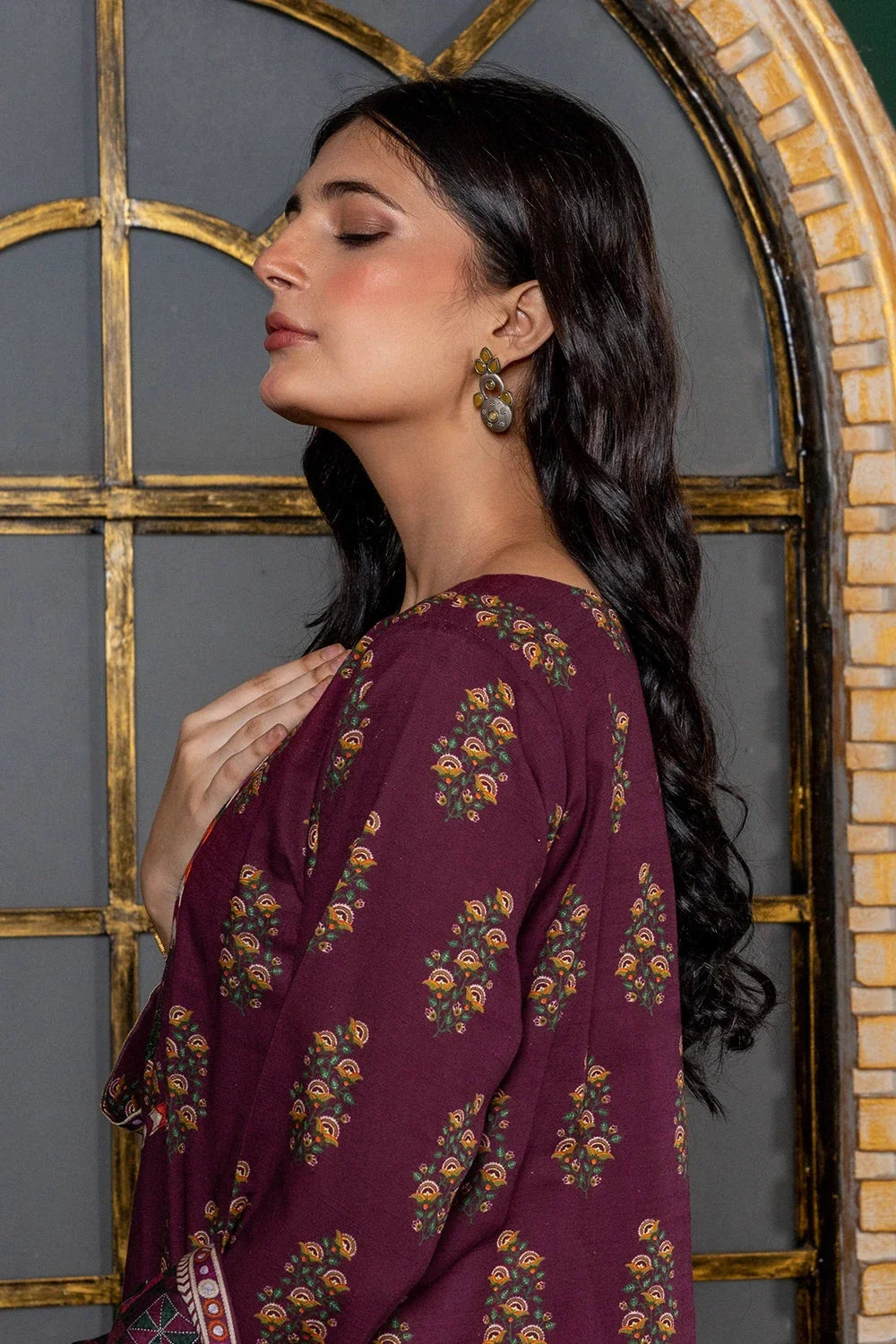 3PC Printed Unstitched Khaddar Suit KKH-3024 Printed KHAS STORES