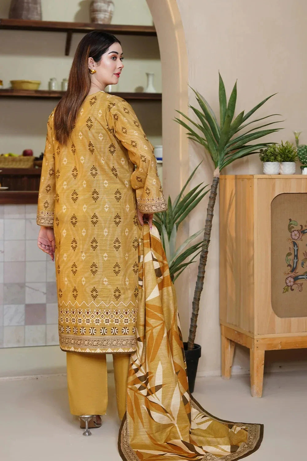 3PC Printed Unstitched Khaddar Suit KKH-3549 Printed KHAS STORES