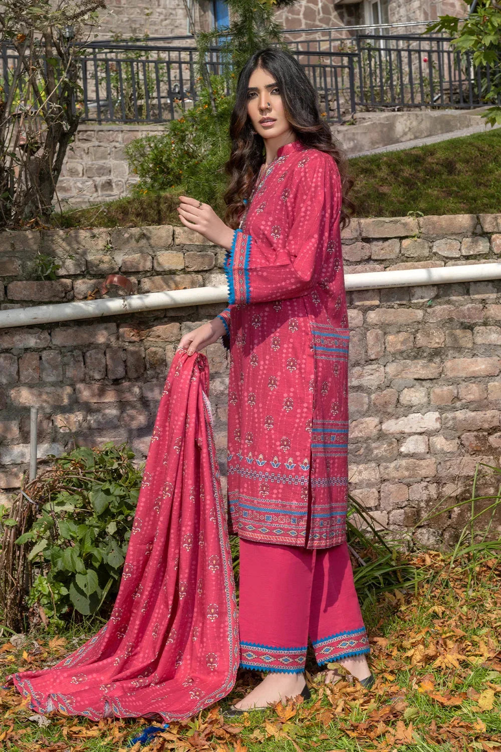 3PC Printed Unstitched Khaddar Suit KKH-3553 Printed KHAS STORES
