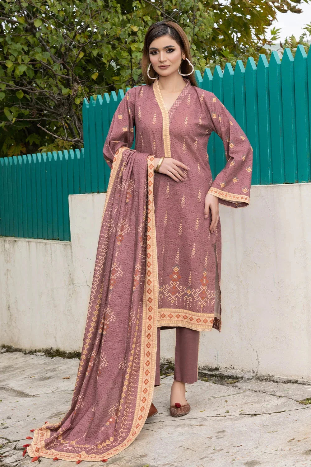 3PC Printed Unstitched Khaddar Suit KKH-3554 Printed KHAS STORES