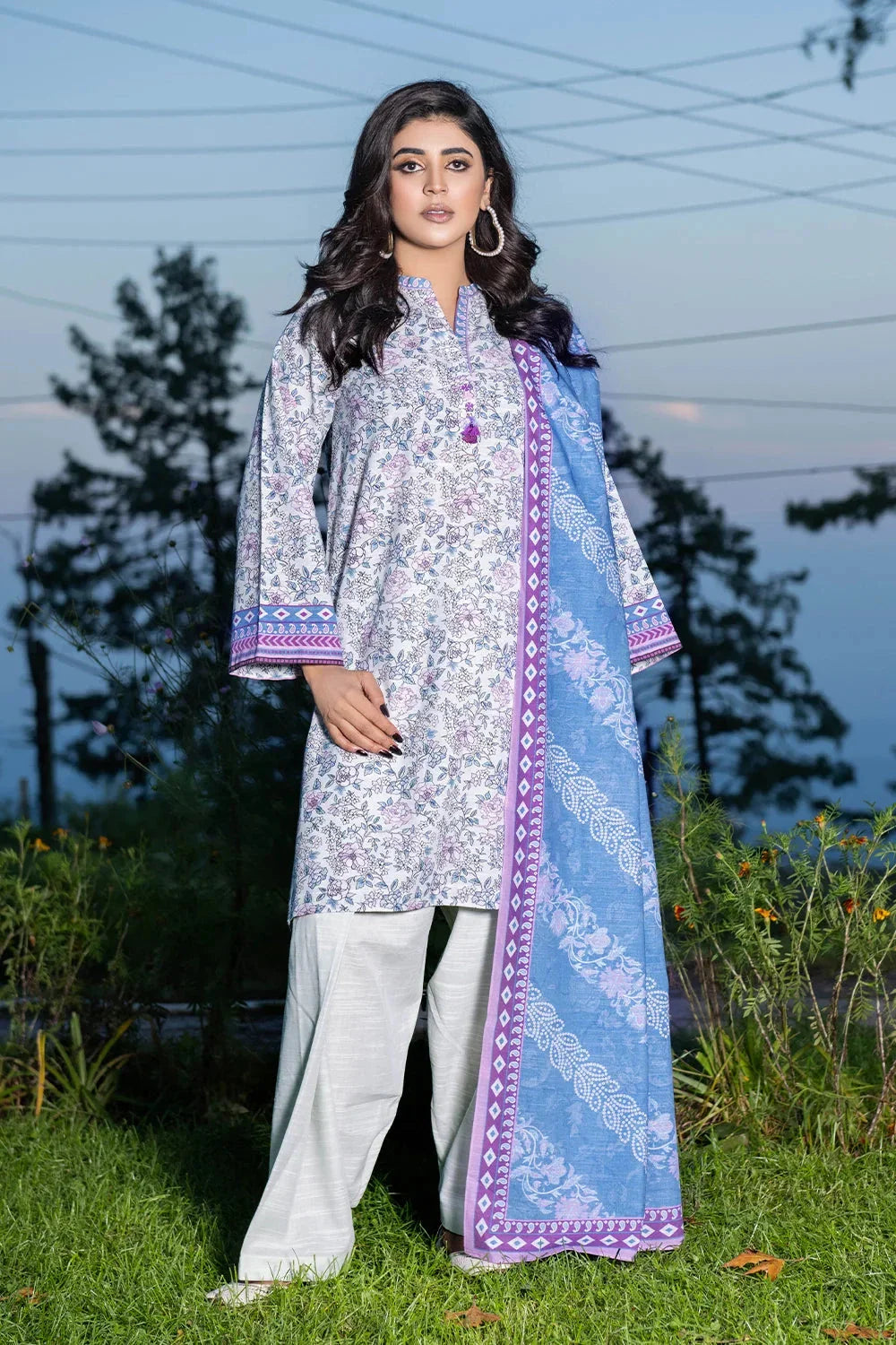 3PC Printed Unstitched Khaddar Suit KKH-3568 Printed KHAS STORES
