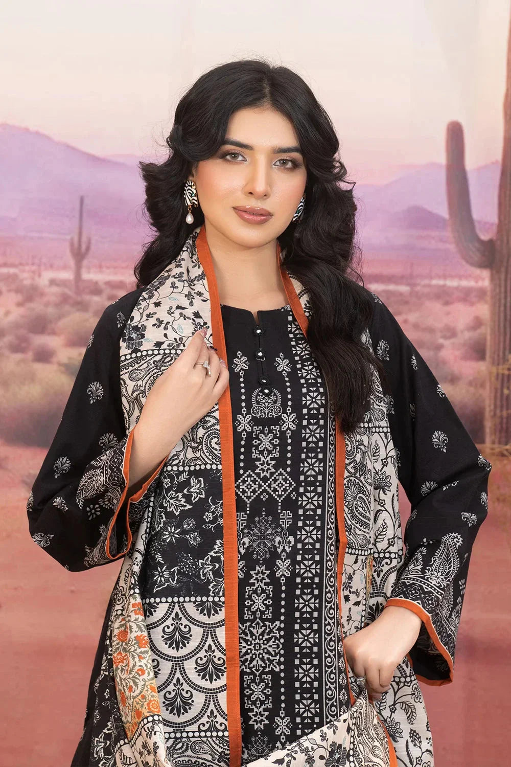 3PC Printed Unstitched Khaddar Suit KKH-3654 Printed KHAS STORES