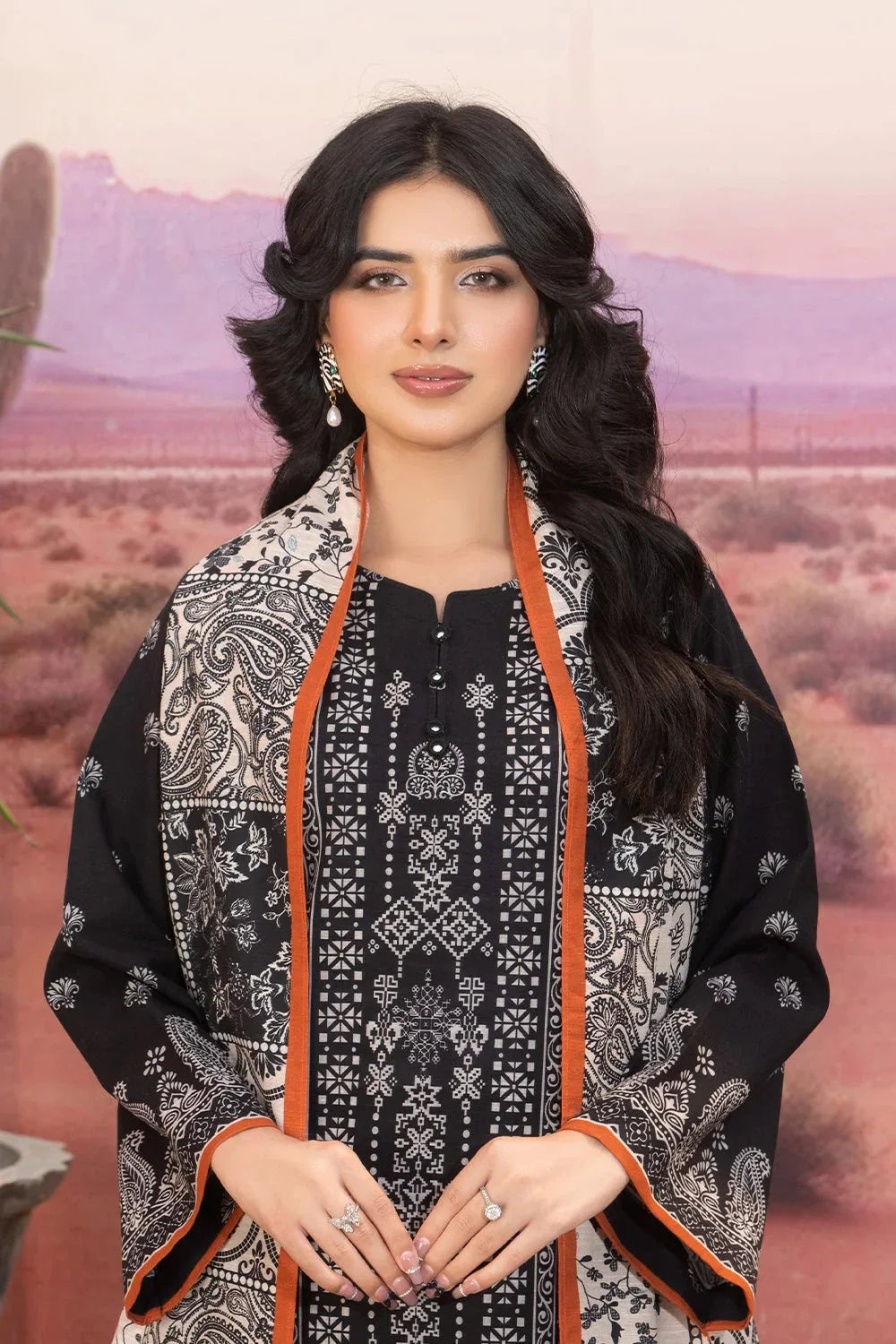 3PC Printed Unstitched Khaddar Suit KKH-3654 Printed KHAS STORES