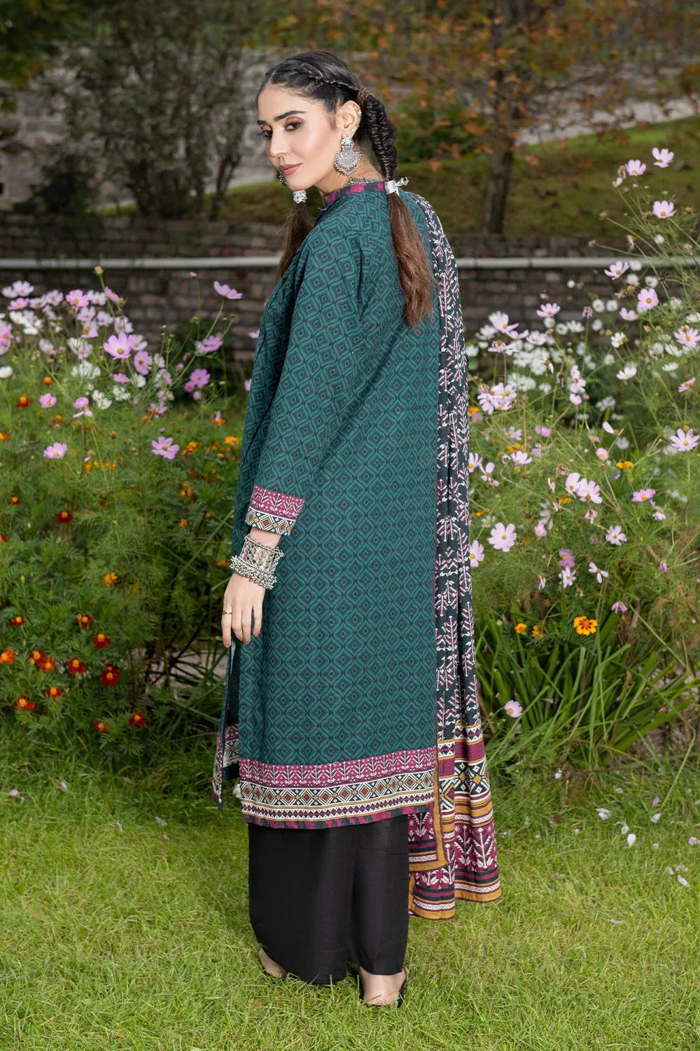 3PC Printed Unstitched Khaddar Suit KKH-3656 Printed KHAS STORES