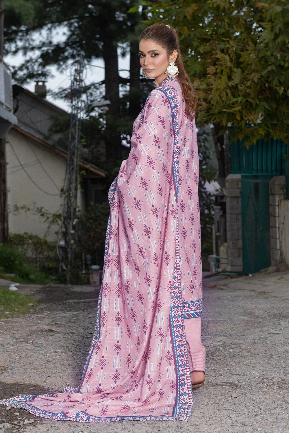 3PC Printed Unstitched Khaddar Suit KKH-3669 Printed KHAS STORES
