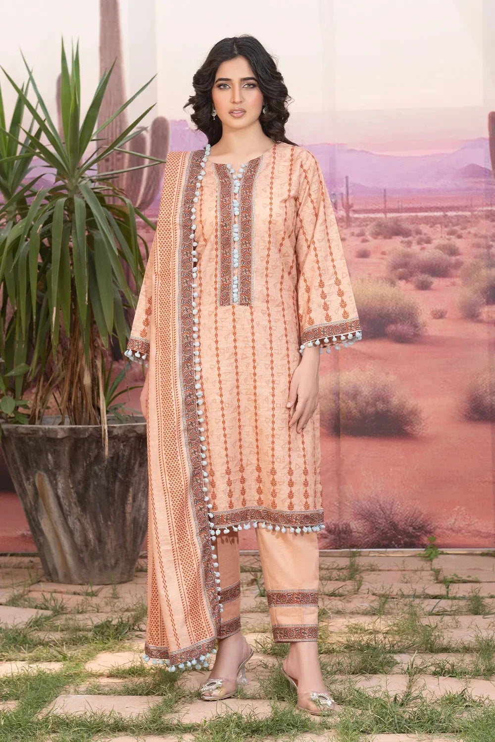 3PC Printed Unstitched Khaddar Suit KKH-3674 Printed KHAS STORES