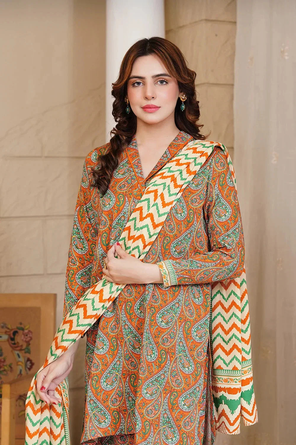 3PC Printed Unstitched Kotail Suit KKT-3640 Printed KHAS STORES