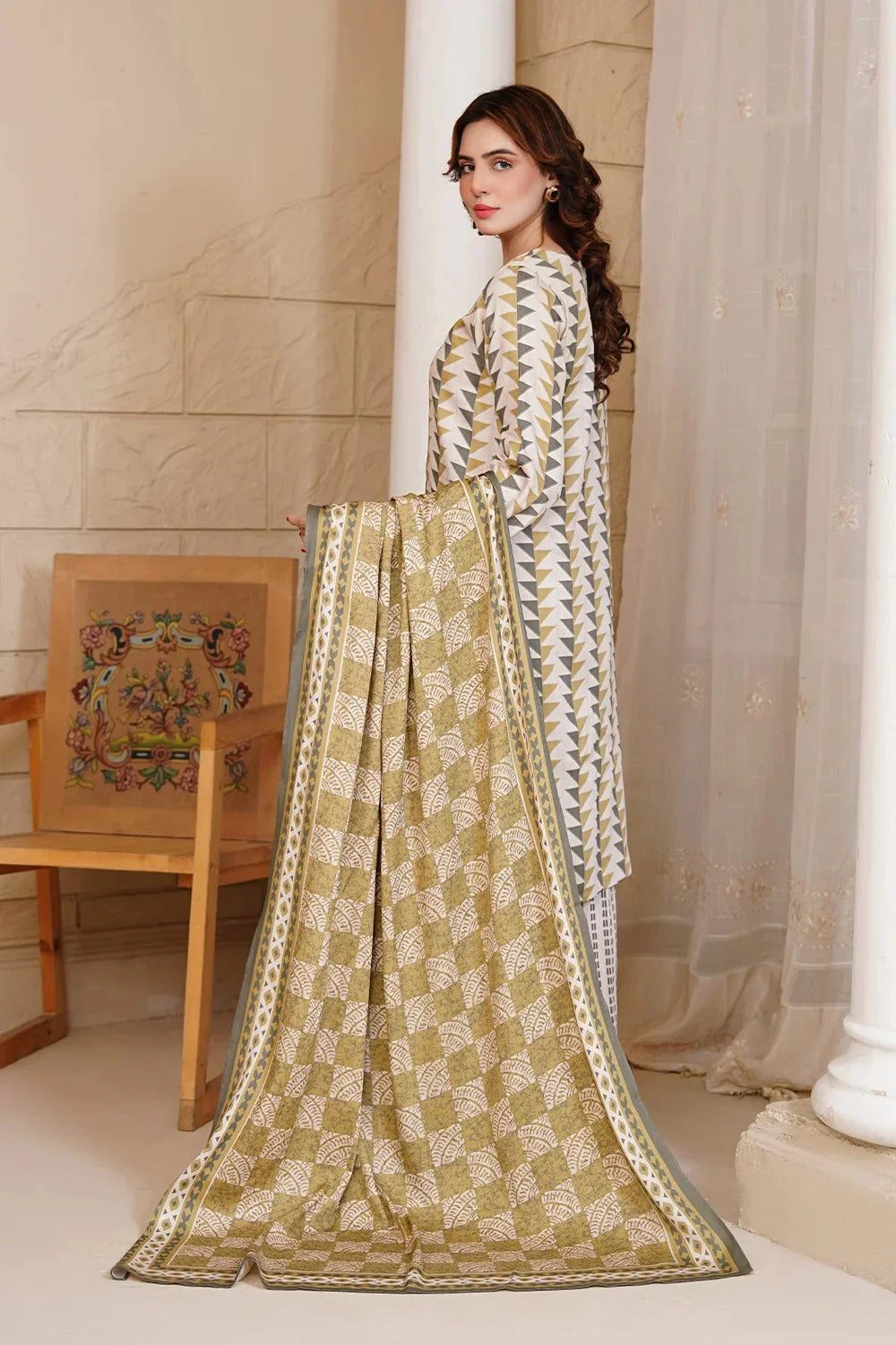 3PC Printed Unstitched Kotail Suit KKT-3641 Printed KHAS STORES