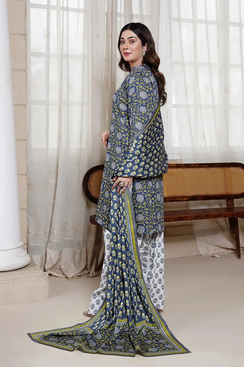3PC Printed Unstitched Kotail Suit KKT-3643 Printed KHAS STORES