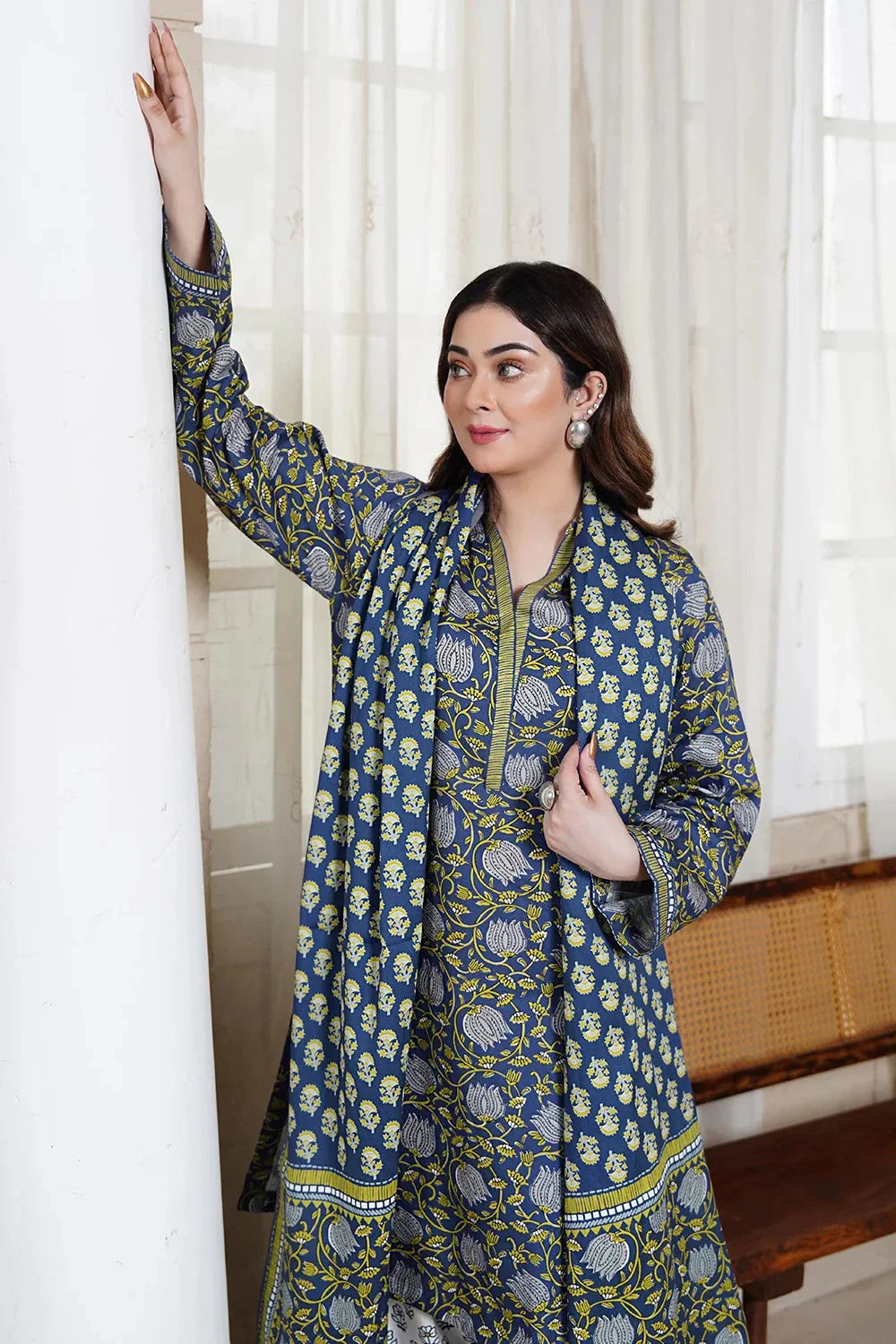 3PC Printed Unstitched Kotail Suit KKT-3643 Printed KHAS STORES