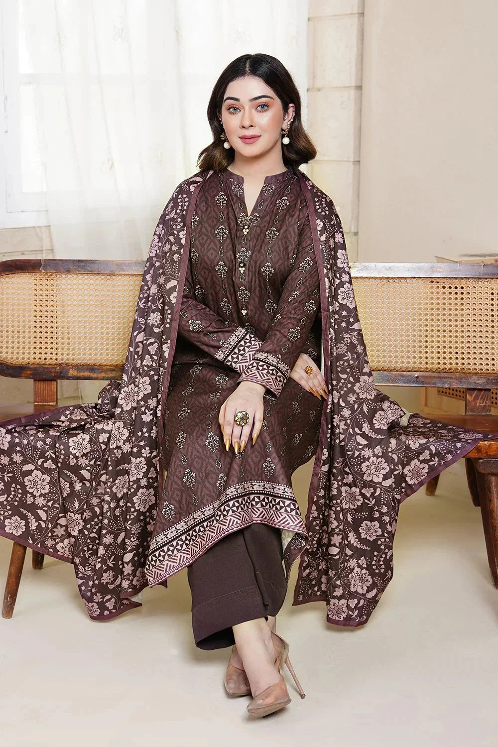 3PC Printed Unstitched Kotail Suit KKT-3684 Printed KHAS STORES