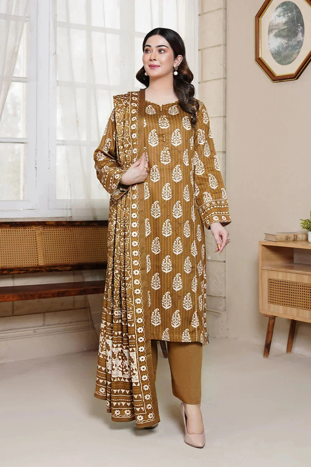 3PC Printed Unstitched Kotail Suit KKT-3685 Printed KHAS STORES