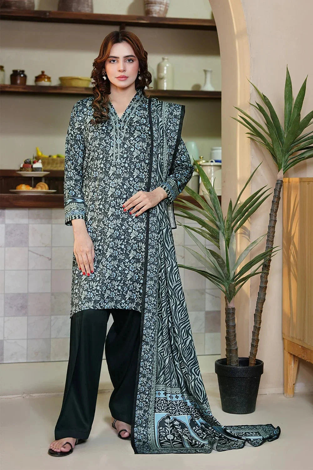 3PC Printed Unstitched Kotail Suit KKT-3687 Printed KHAS STORES