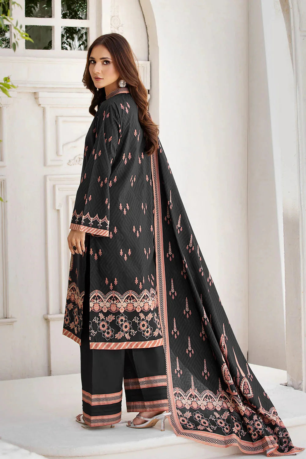 3PC Printed Unstitched Lawn Suit KLA-2683 Printed KHAS STORES