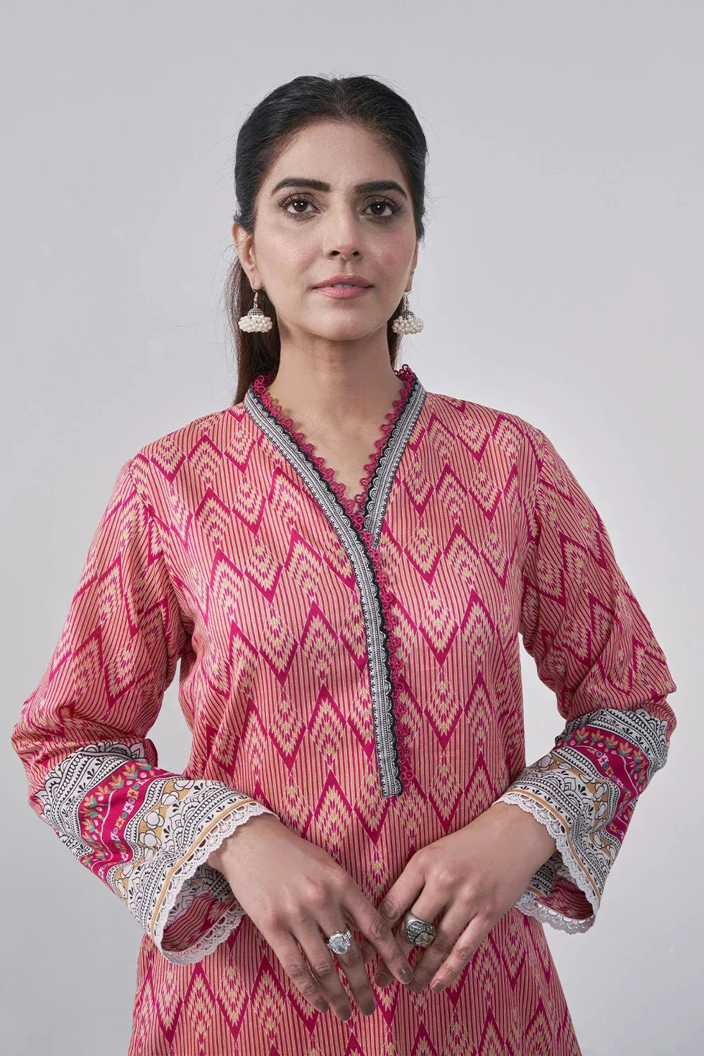 3PC Printed Unstitched Lawn Suit KLA-3037 Printed KHAS STORES