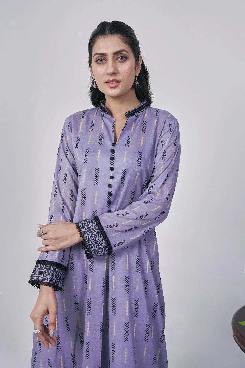 3PC Printed Unstitched Lawn Suit KLA-3046 Printed KHAS STORES