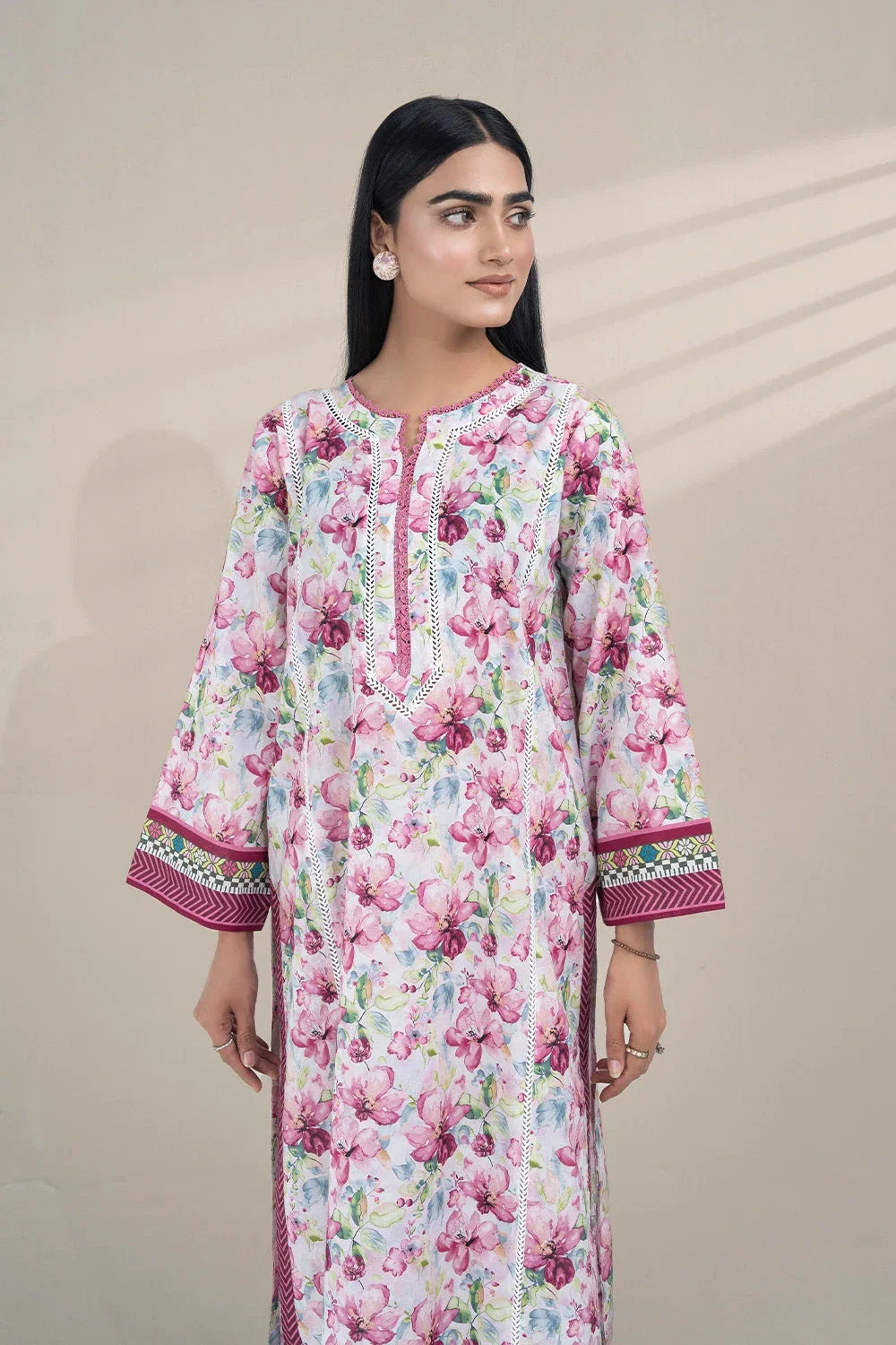 3PC Printed Unstitched Lawn Suit KLA-3262 Printed KHAS STORES