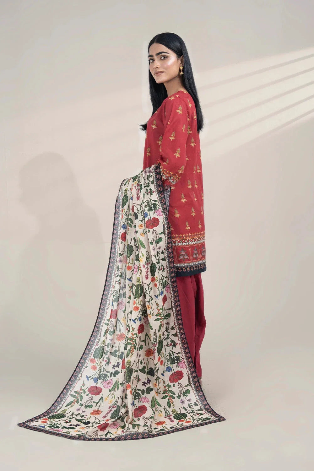 3PC Printed Unstitched Lawn Suit KLA-3265 Printed KHAS STORES