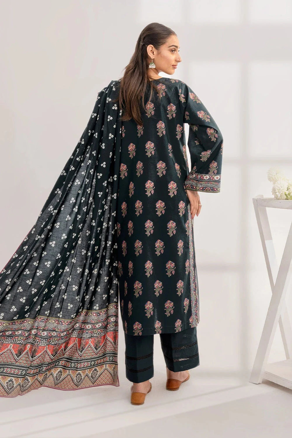 3PC Printed Unstitched Lawn Suit KLA-3266 Printed KHAS STORES