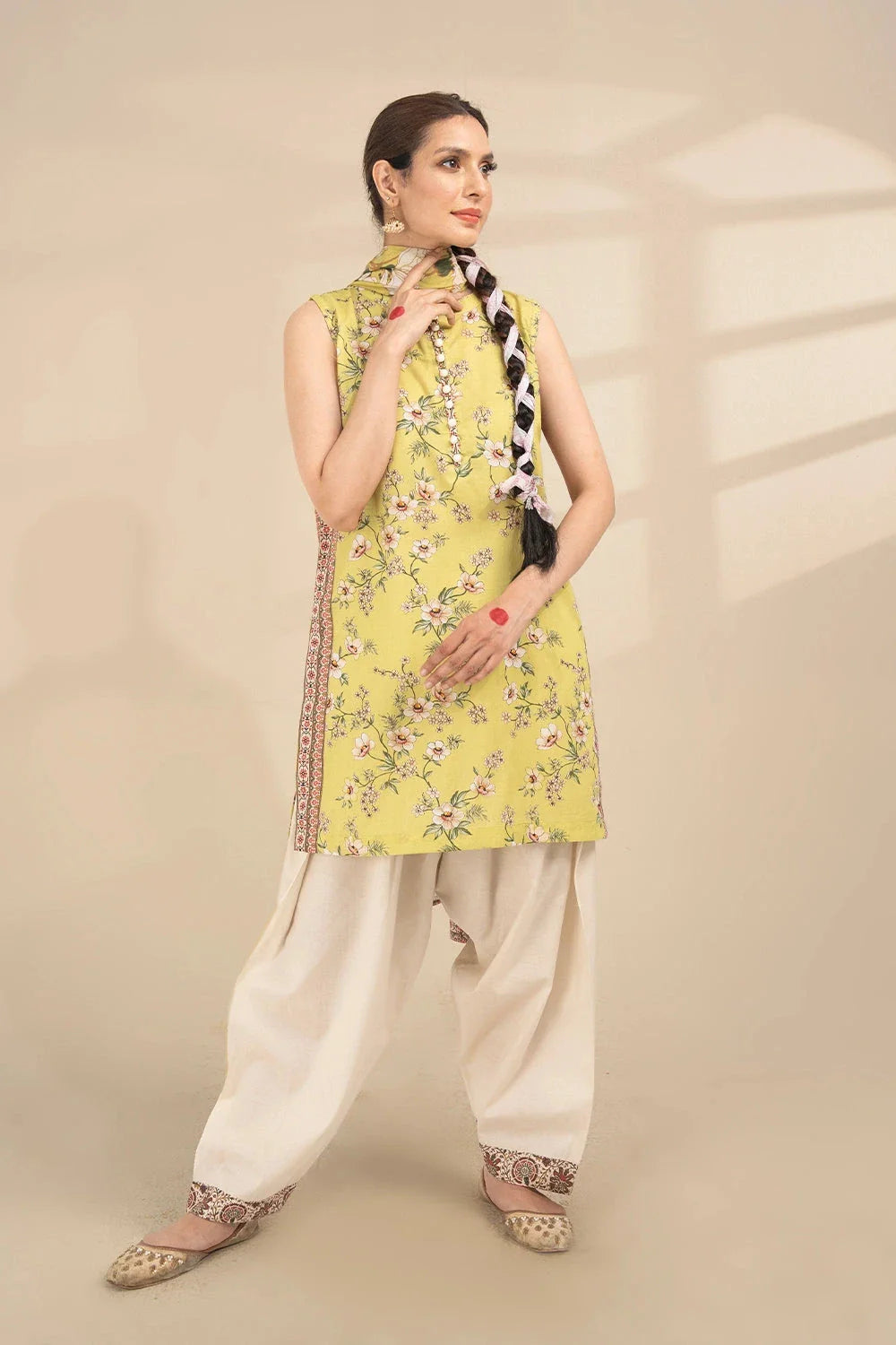 3PC Printed Unstitched Lawn Suit KLA-3271 Printed KHAS STORES