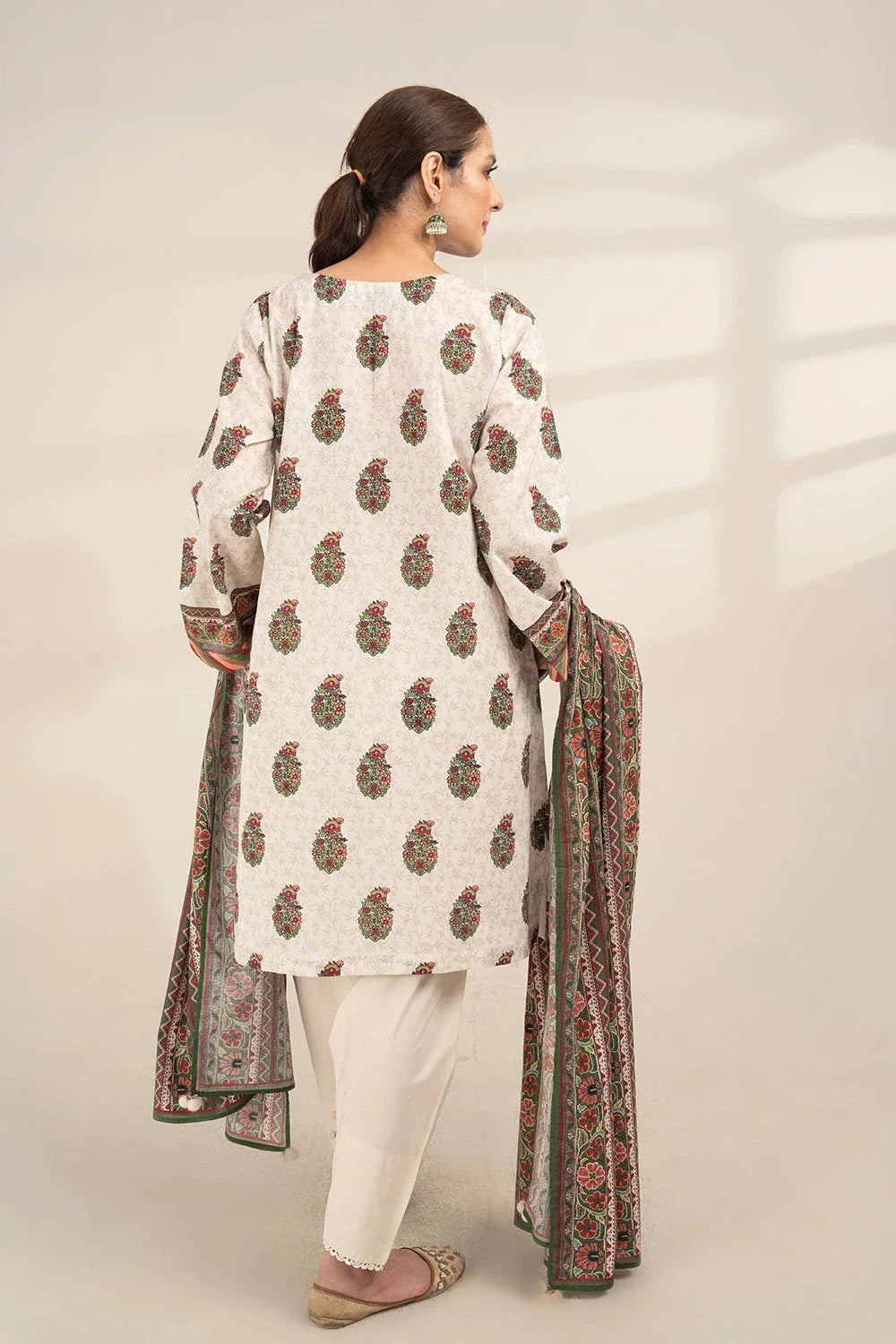 3PC Printed Unstitched Lawn Suit KLA-3272 Printed KHAS STORES