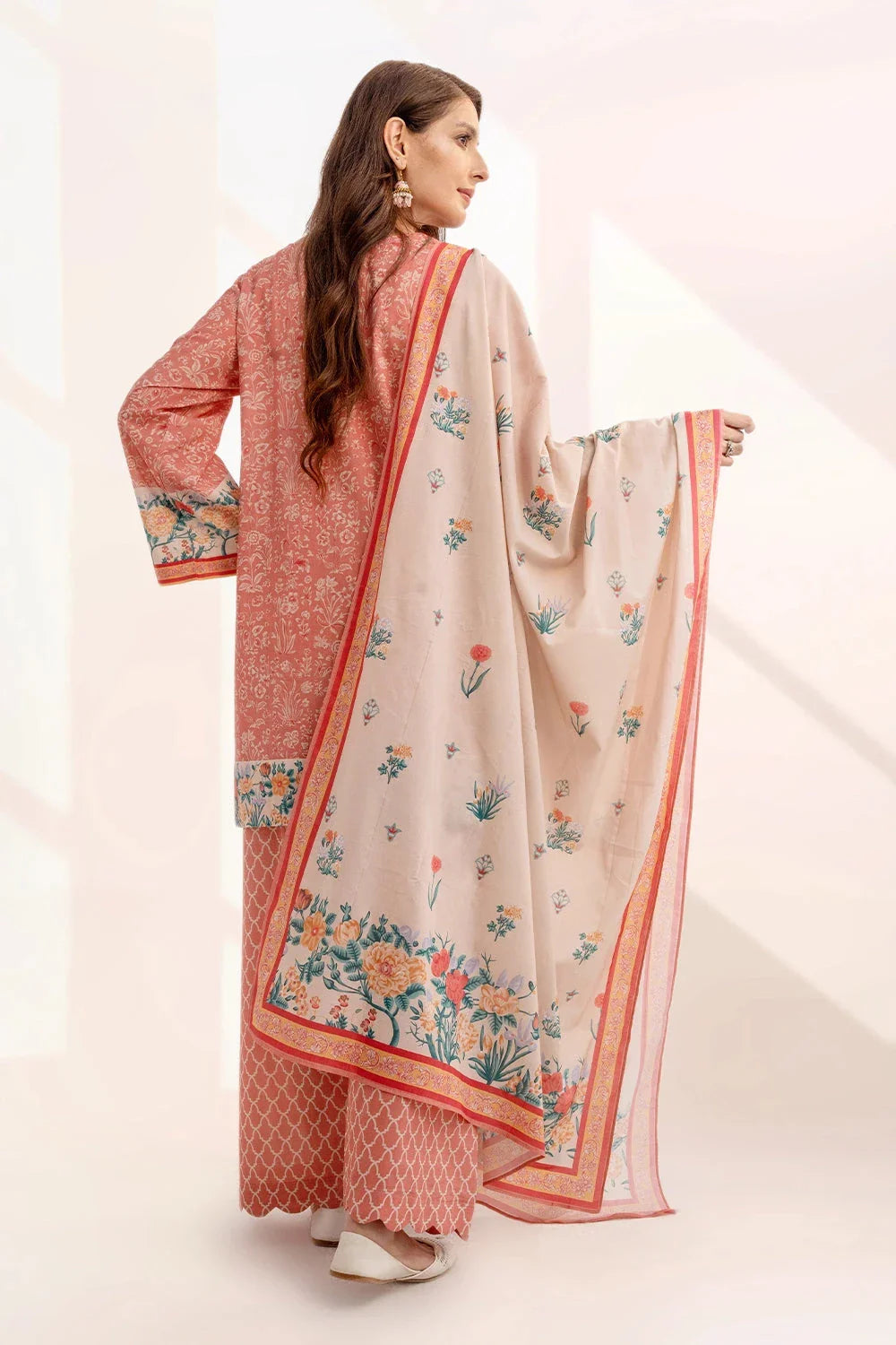 3PC Printed Unstitched Lawn Suit KLA-3274 Printed KHAS STORES