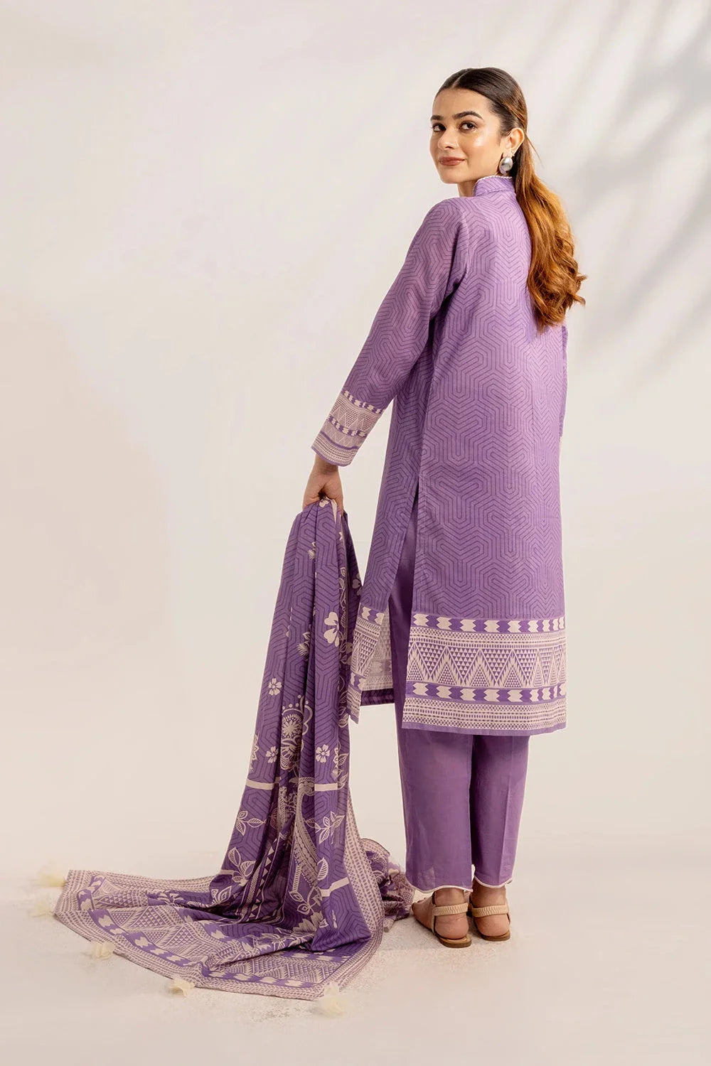 3PC Printed Unstitched Lawn Suit KLA-3306 Printed KHAS STORES
