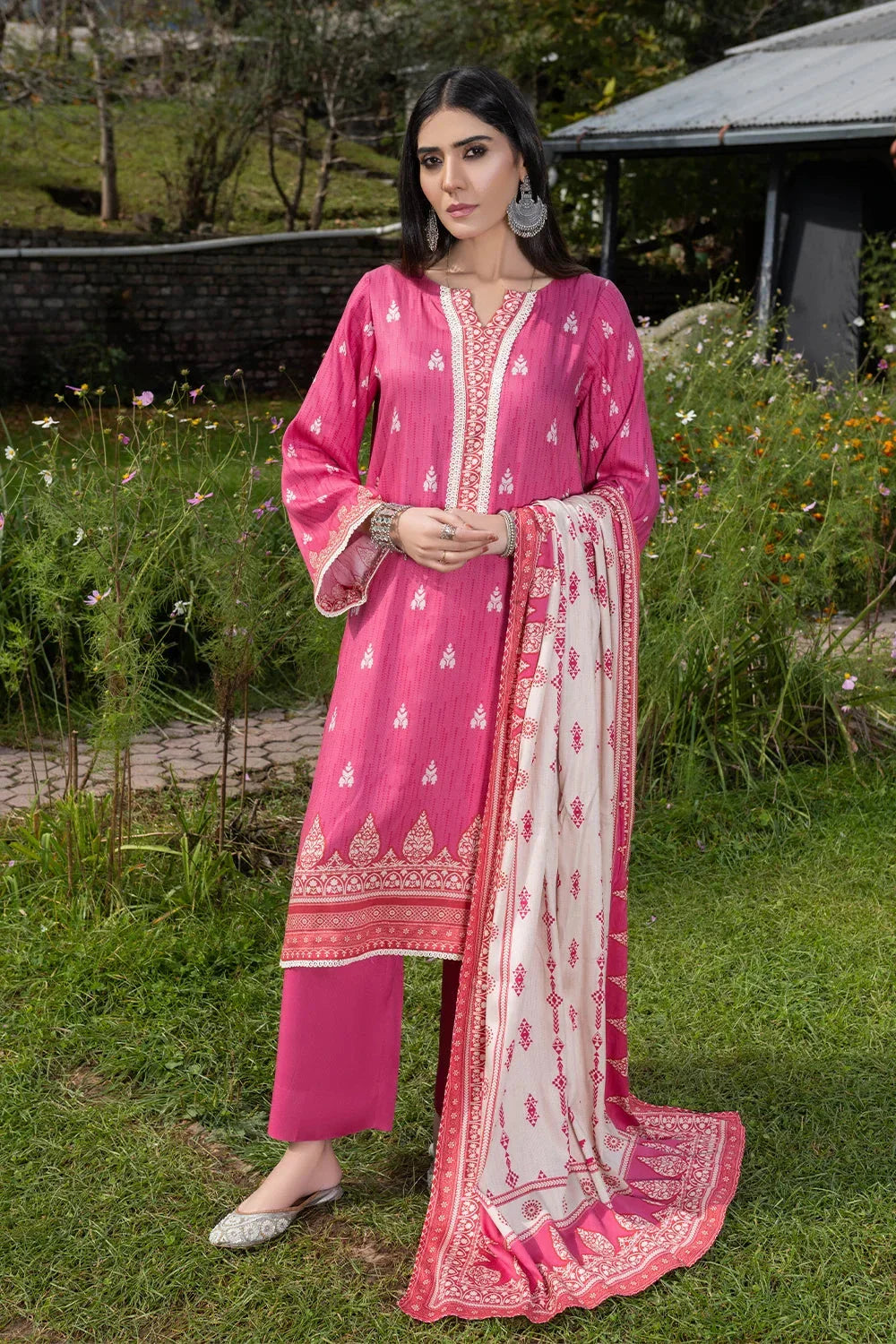 3PC Printed Unstitched Linen Suit KKT-3689 Printed KHAS STORES