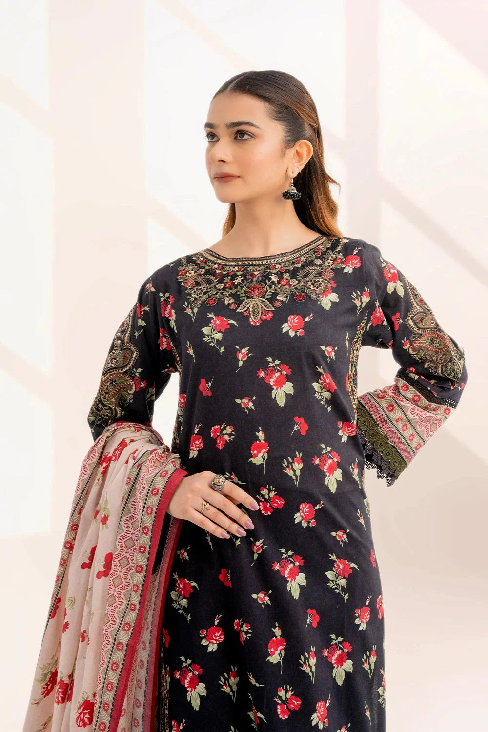 3PC Stitched Embroidered Lawn Suit KL-RTW-3340 KHAS STORES
