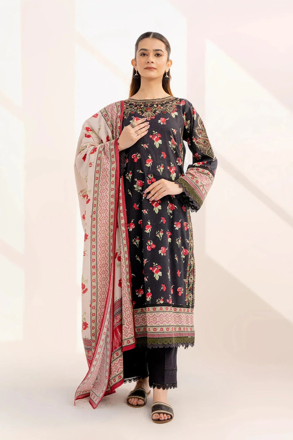 3PC Stitched Embroidered Lawn Suit KL-RTW-3340 KHAS STORES