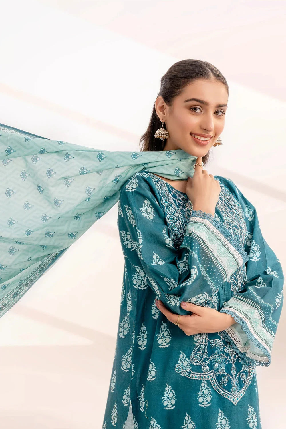 3PC Stitched Embroidered Lawn Suit KL-RTW-3342 KHAS STORES