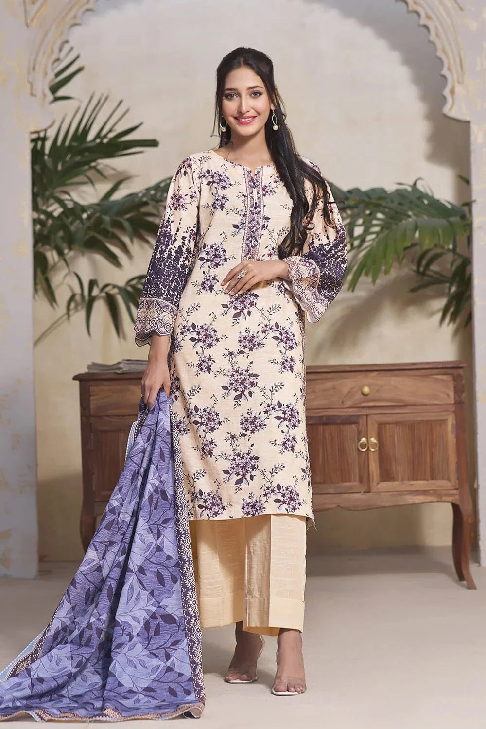 3PC Unstitched Khaddar Suit KKH-2359 KHAS STORES
