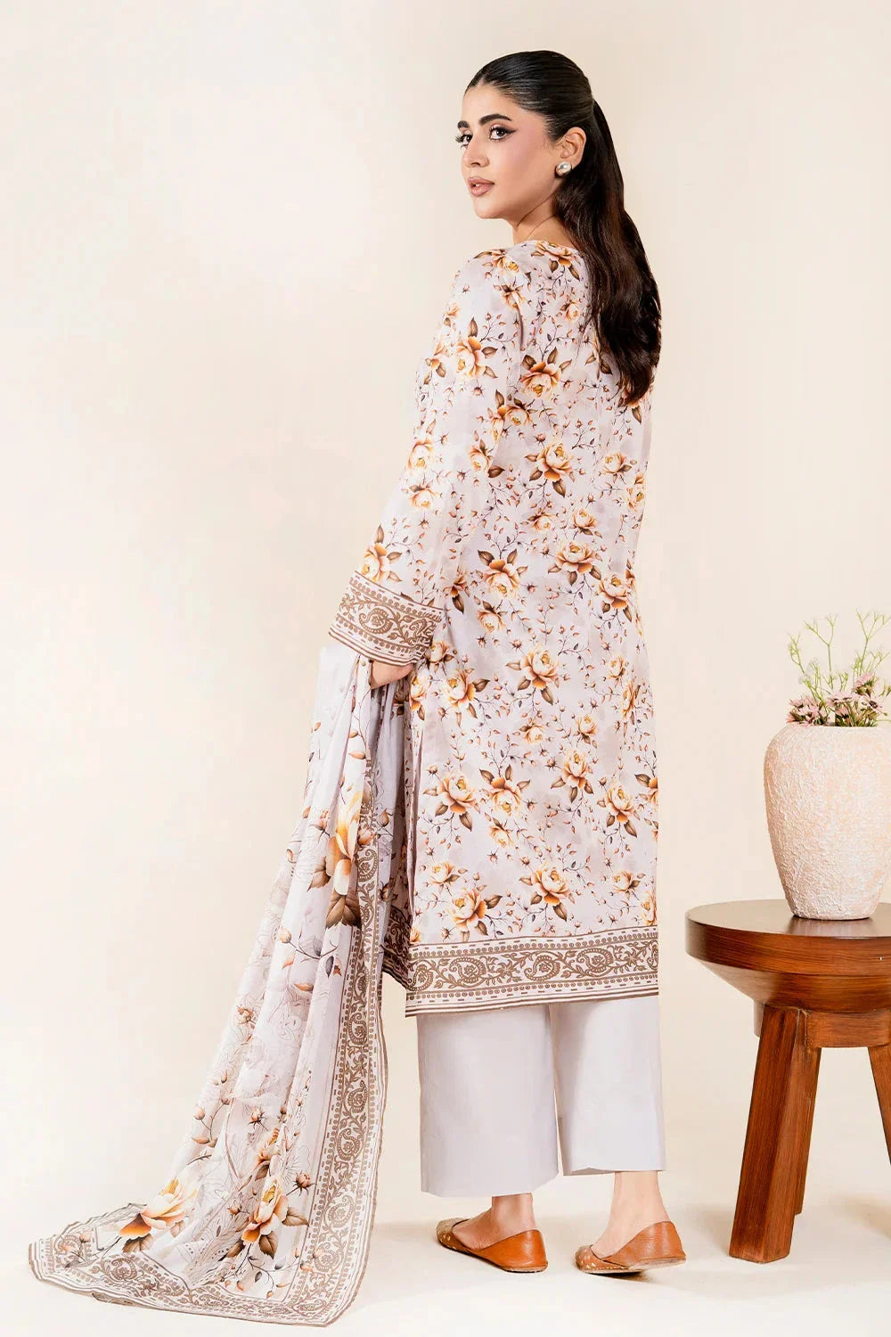 3PC Unstitched Printed Lawn Suit | KLP-3942 Printed KHAS STORES
