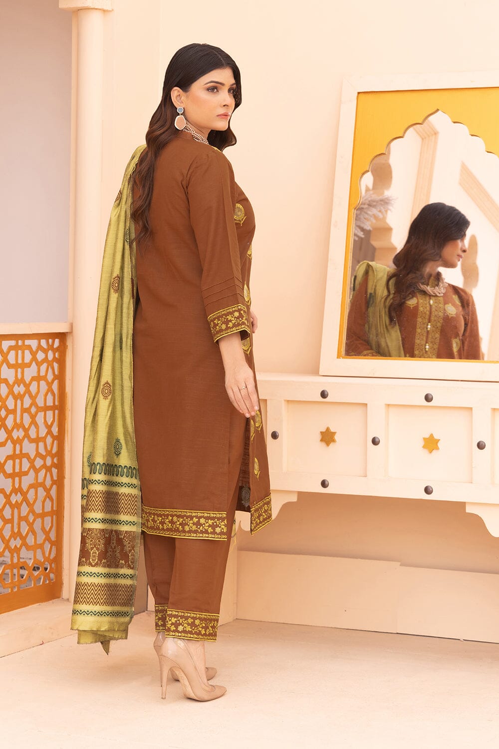 3Pcs Unstitched Emb Khaddar KKE-2271 KHAS STORES