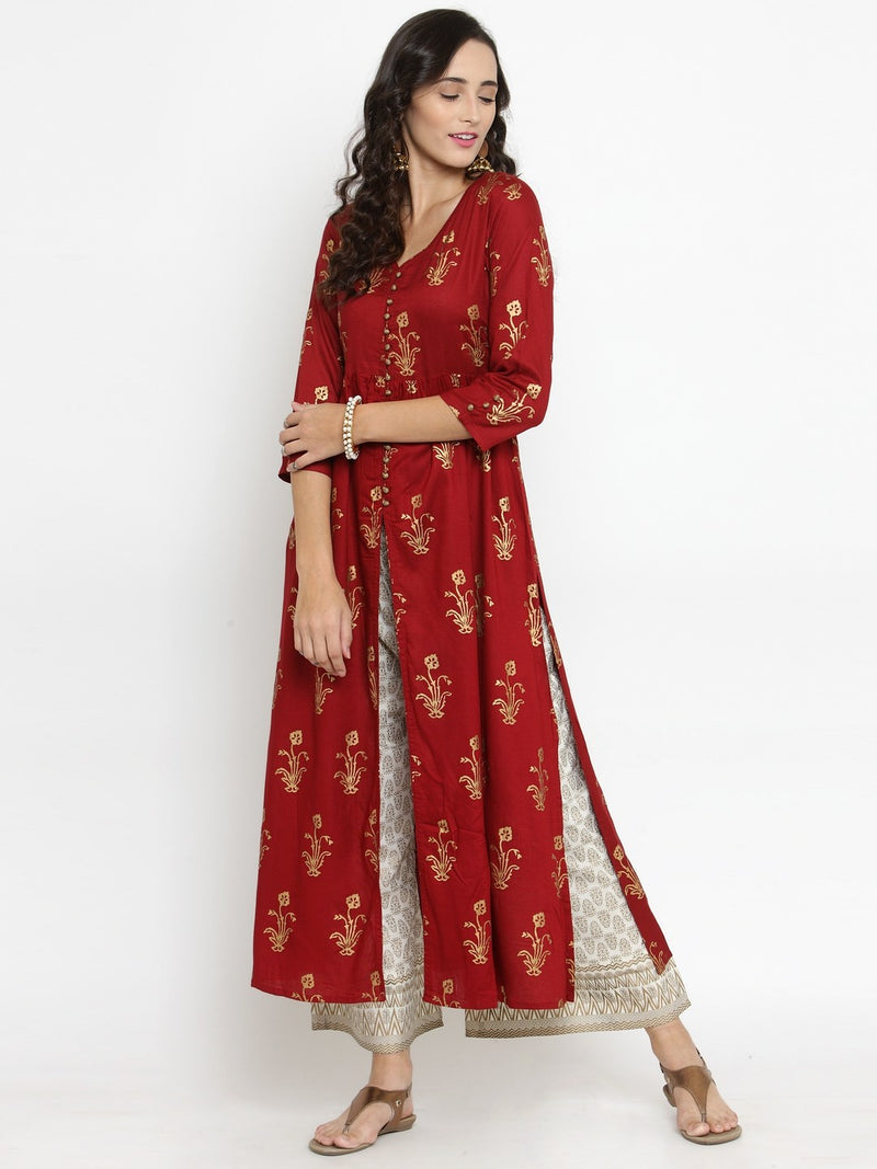 Women Red Maxi