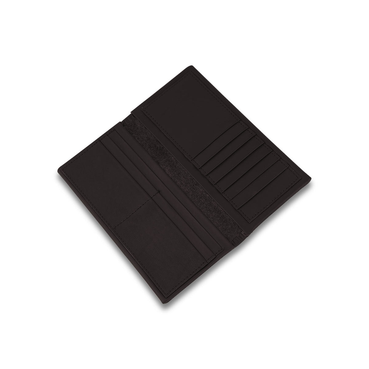 Men's Black Long Leather Wallet