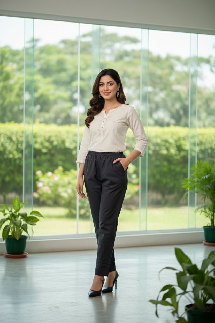 FANCY TROUSER BT-032 BLACK KHAS STORES