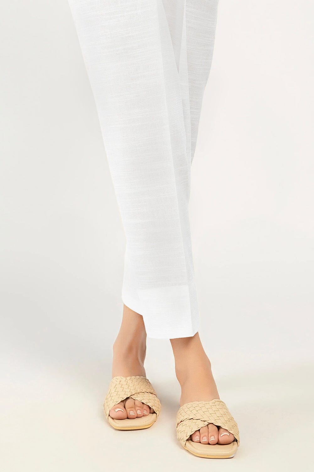 Khaddar Trouser TR-1004 White KHAS STORES