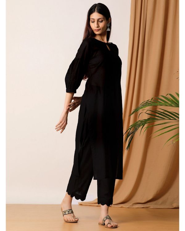 Black dress with dupatta