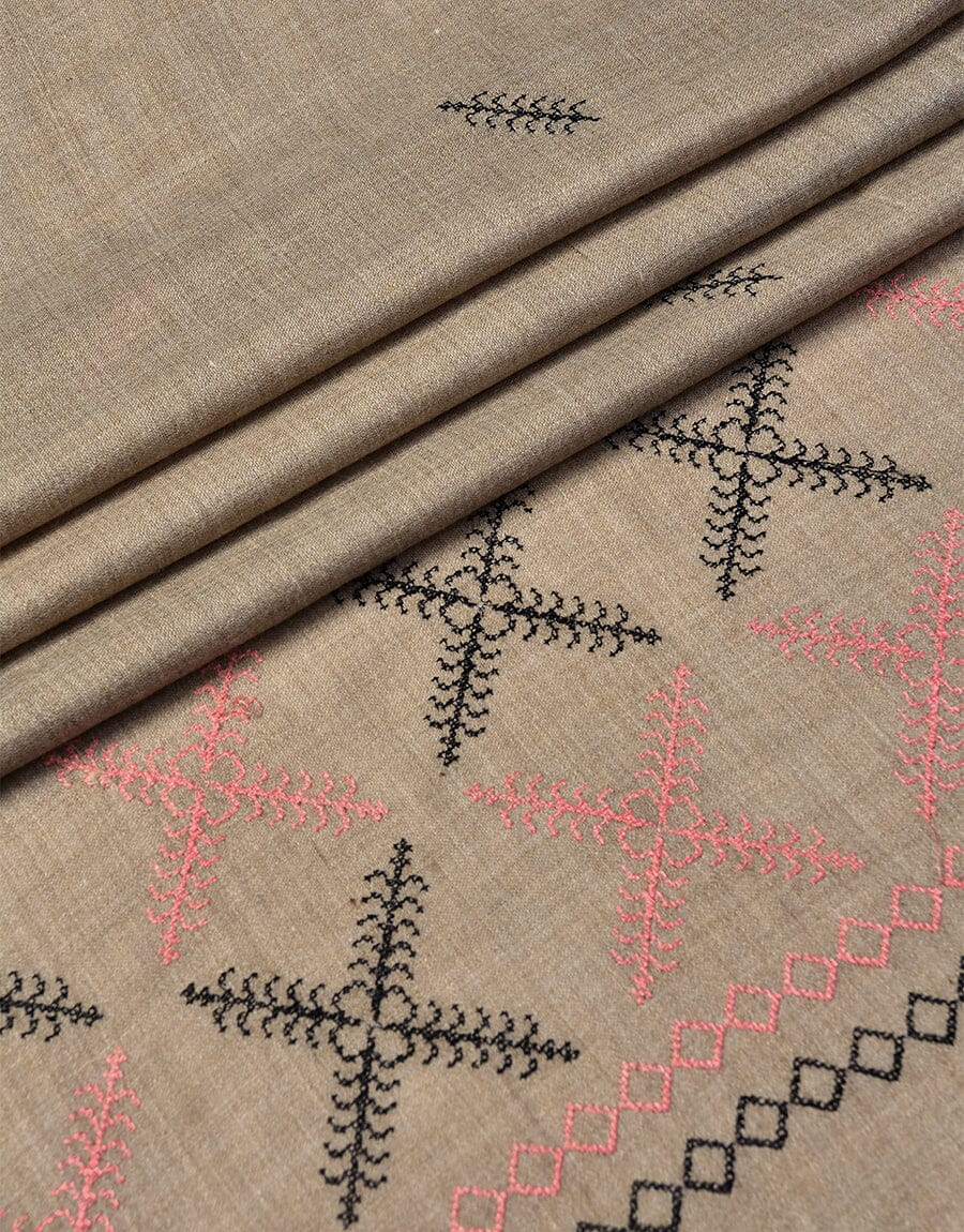 Machine Embroidery SHAWL S-003 Apparel & Accessories KHAS STORES
