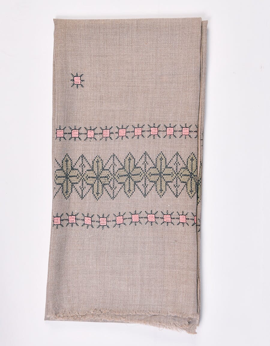 Machine Embroidery SHAWL S-007 Apparel & Accessories KHAS STORES