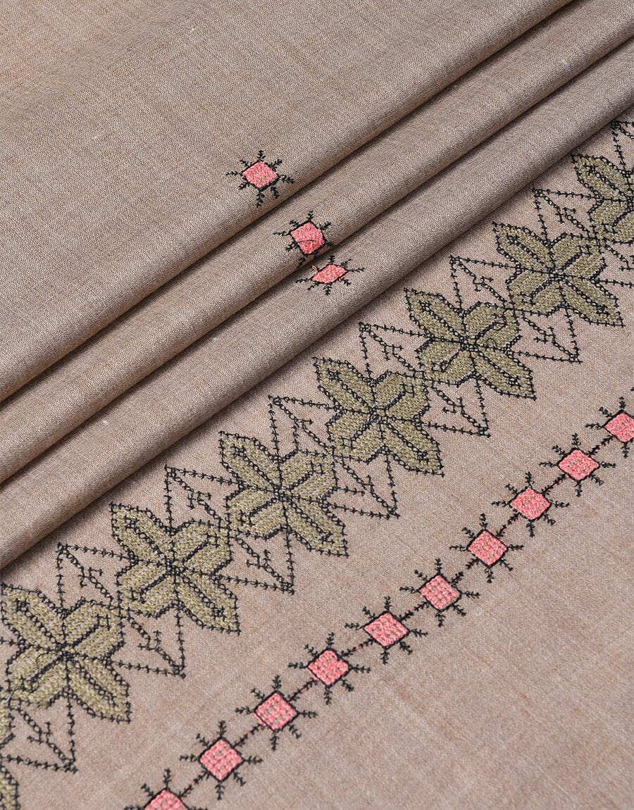 Machine Embroidery SHAWL S-007 Apparel & Accessories KHAS STORES