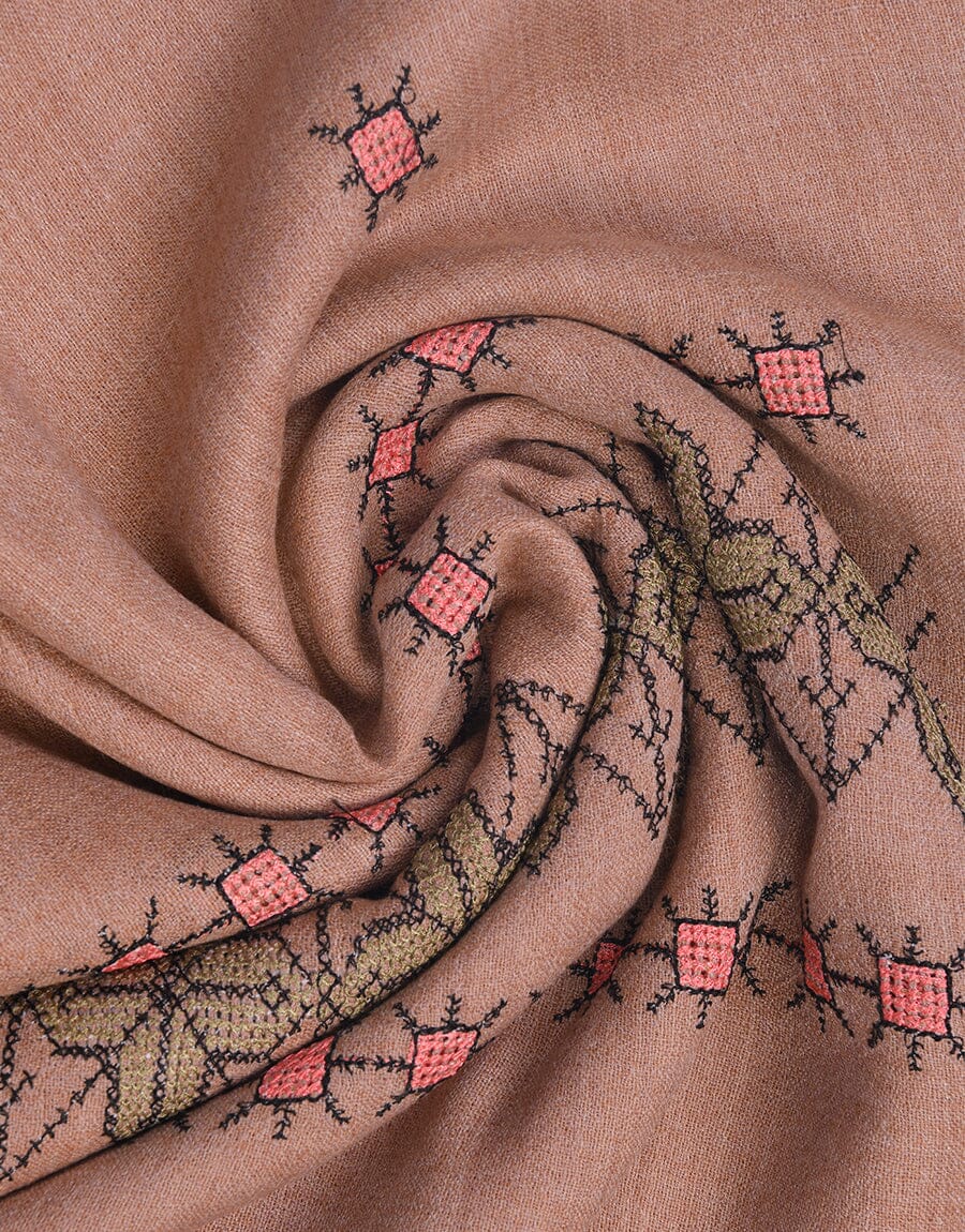Machine Embroidery SHAWL S-011 Apparel & Accessories KHAS STORES