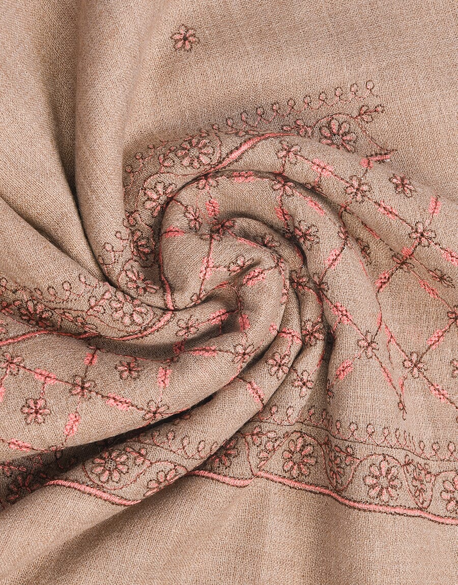 Machine Embroidery SHAWL S-014 Apparel & Accessories KHAS STORES