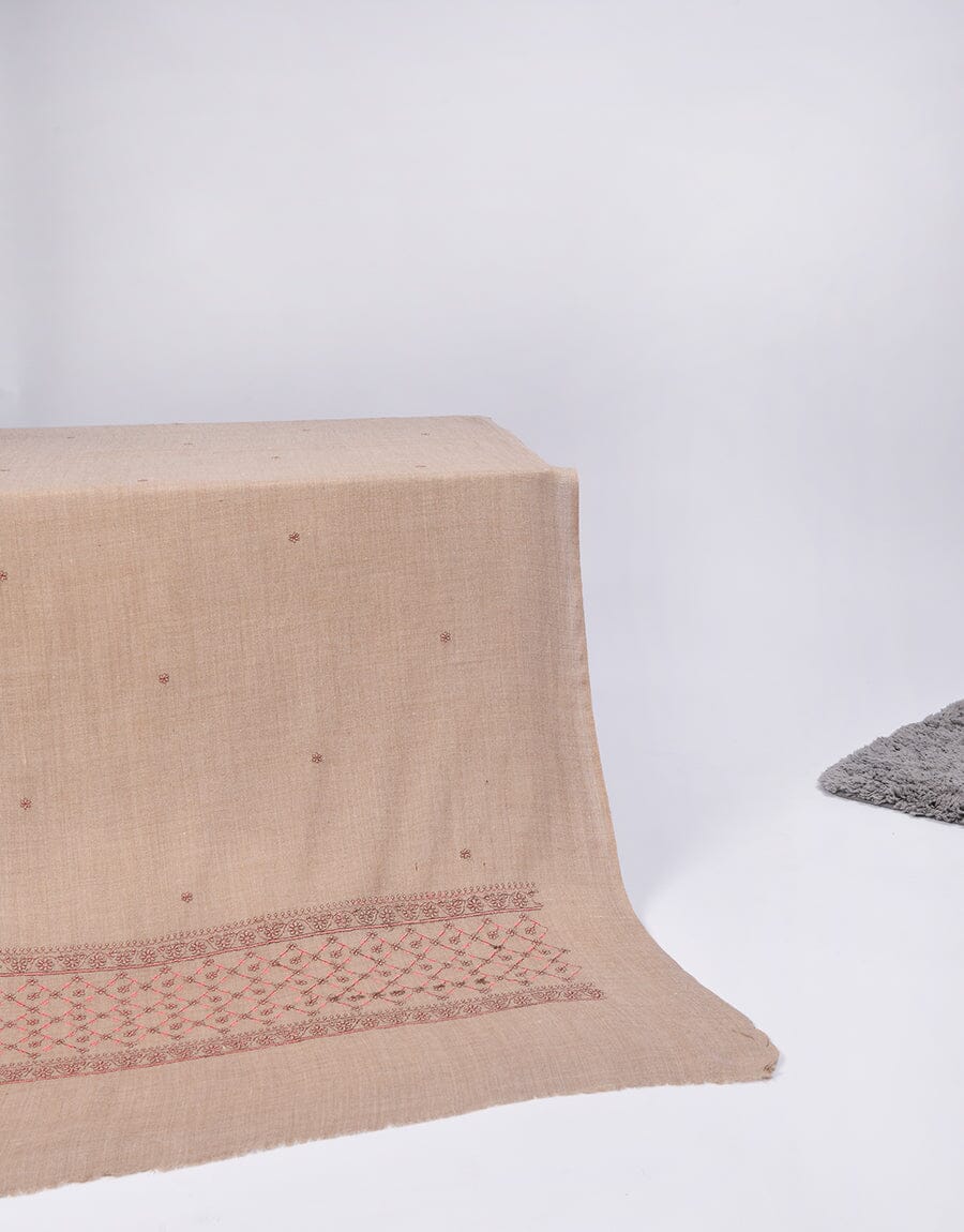 Machine Embroidery SHAWL S-014 Apparel & Accessories KHAS STORES